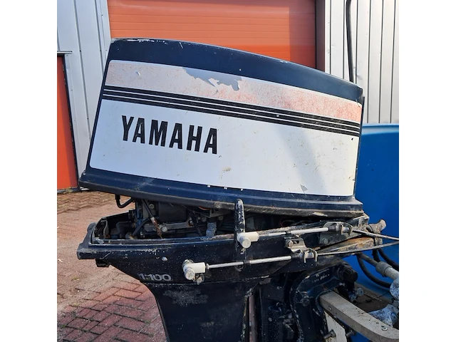 Speedboot met trailer en buitenboordmotor, vega, 405, blauw - afbeelding 4 van  28