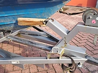 Speedboot met trailer en buitenboordmotor, vega, 405, blauw - afbeelding 8 van  28