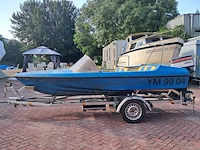 Speedboot met trailer en buitenboordmotor, vega, 405, blauw - afbeelding 12 van  28