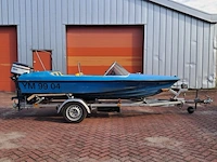 Speedboot met trailer en buitenboordmotor, vega, 405, blauw - afbeelding 24 van  28