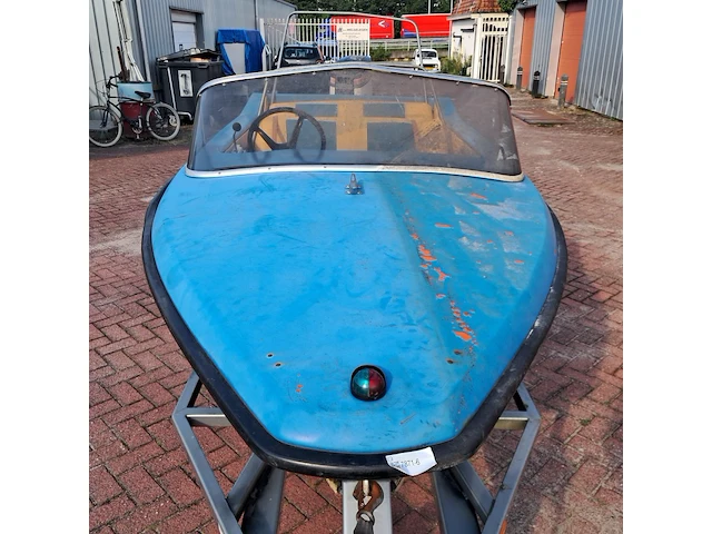 Speedboot met trailer en buitenboordmotor, vega, 405, blauw - afbeelding 26 van  28
