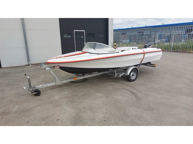 Speedboot , placom, 450, wit, 1978 - afbeelding 1 van  18