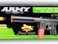 Speelgoed army geweer met foam kogeltjes en soft bullets 1 x - afbeelding 4 van  5