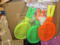 Speelgoed tennis set mix van kleur 3 sets - afbeelding 4 van  5