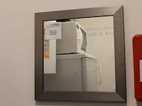 Spiegel in lijst afm. 35 x 35 cm. - afbeelding 1 van  1