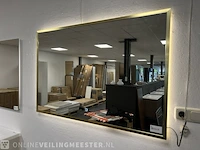 Spiegel inc verlichting best design, mat goud - afbeelding 2 van  3