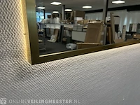 Spiegel inc verlichting best design, mat goud - afbeelding 3 van  3
