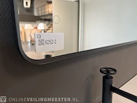 Spiegel incl verlichting laufen, matzwart - afbeelding 3 van  3