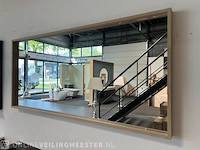 Spiegel met houten lijst, licht eiken - afbeelding 2 van  3