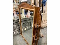 Spiegel met houten lijst - afbeelding 2 van  2