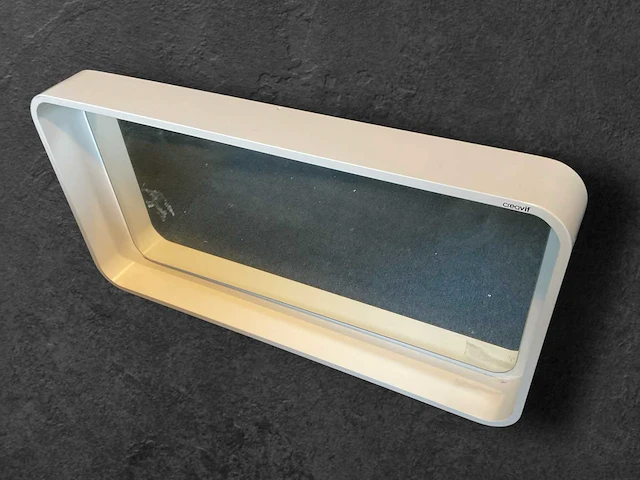 Spiegel met ombouw en verlichting 118x58x14 cm - afbeelding 1 van  5