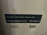 Spiegel met verlichting (100x100 cm) - afbeelding 2 van  2