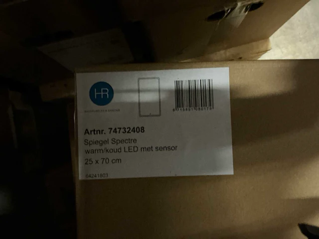 Spiegel met verlichting en warmte-element - afbeelding 3 van  3