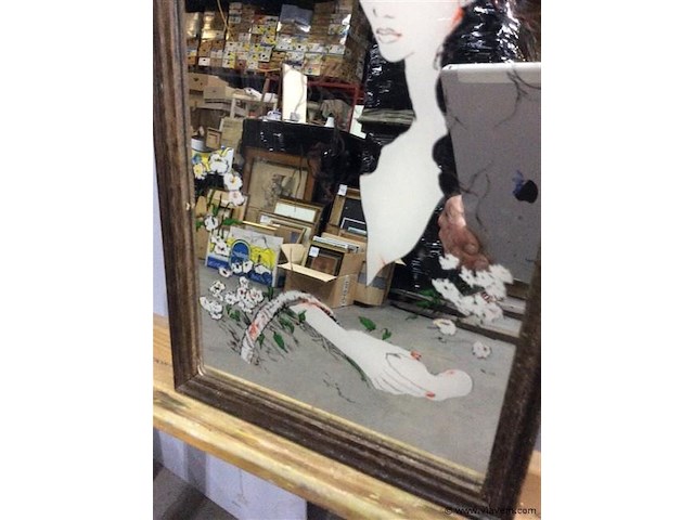 Spiegel met voorstelling - afbeelding 2 van  2