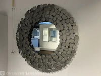 Spiegel, zilver metaal - afbeelding 2 van  4