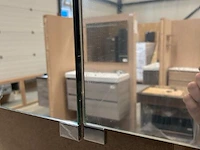 Spiegelkast alu 100cm - dubbelzijdig gespiegeld korver, spiegelkast, alu - afbeelding 2 van  5