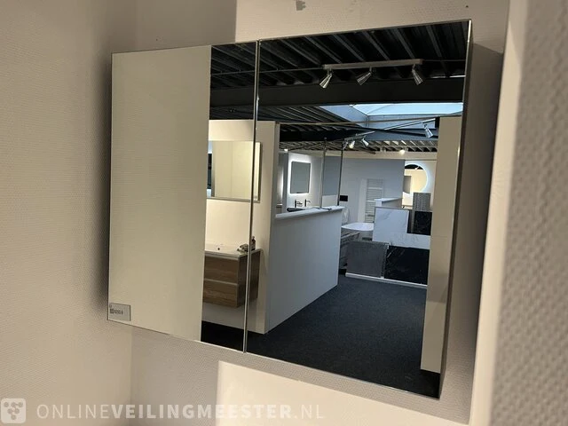 Spiegelkast, grijs mat - afbeelding 1 van  3