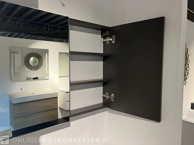 Spiegelkast, grijs mat - afbeelding 3 van  3