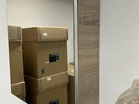 Spiegelkast incl verlichting hr, zilver eiken - afbeelding 3 van  6