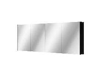 Spiegelkast painted matt black 140 cm (2x) - afbeelding 1 van  7