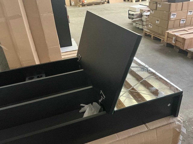 Spiegelkast painted matt black 140 cm (2x) - afbeelding 6 van  7