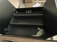 Spiegelkast painted matt black 140 cm - afbeelding 4 van  7