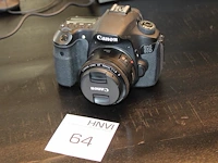 Spiegelreflexcamera canon eos 60d met een canon ef 50mm f/1.8 ii lens. exclusief accu's en lader. - afbeelding 1 van  3
