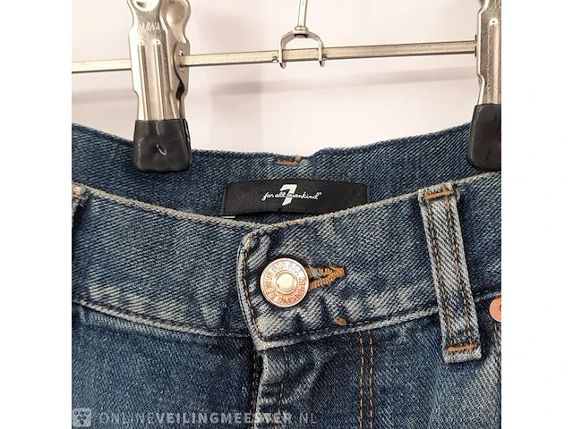 Spijkerbroek, maat 28 7 for all mankind, aubrey - afbeelding 6 van  8