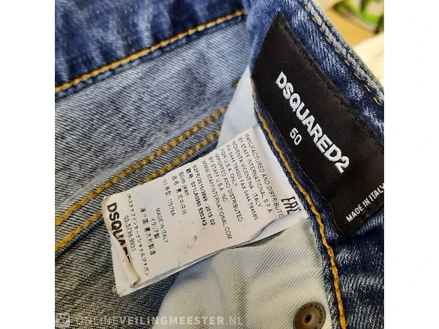 Spijkerbroek, maat 50 dsquared2, s71la0960 s30342 slim jean - afbeelding 7 van  7