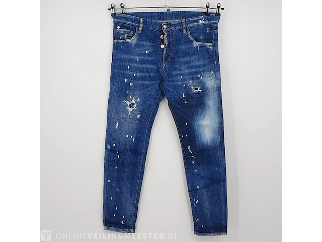 Spijkerbroek, maat 52 dsquared2, skinny dan jean - afbeelding 1 van  7