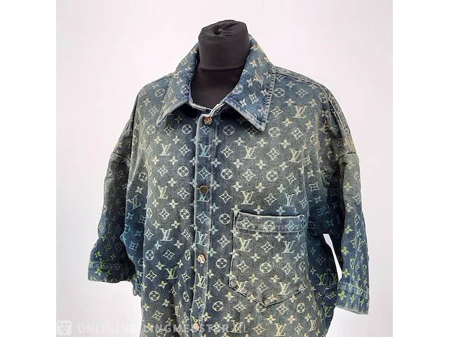 Spijkerjas, maat xxl louis vuitton, rainbow monogram short sleeve - afbeelding 2 van  6