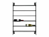 Spinder design wijn rek (2x) - afbeelding 1 van  4