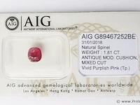 Spinel 1.81ct aig certified - afbeelding 5 van  8