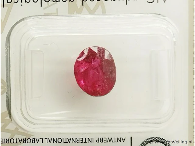 Spinel 2.54ct aig certified - afbeelding 3 van  8