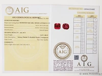 Spinel 5.45ct aig certified - afbeelding 7 van  8