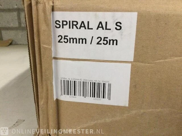 Spiraal pvc buis spiraal, al-s d.25, wit - afbeelding 3 van  3
