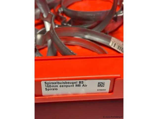 Spiraalbuisbeugel bs 160 mm eenpunt m8 air spiralo - partij - afbeelding 3 van  3