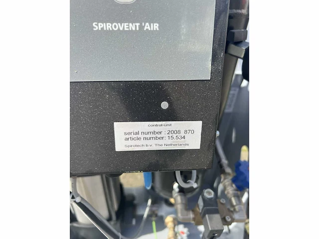 Spirovent vacuüm ontgasser s6a vacuum ontgasser - afbeelding 2 van  11