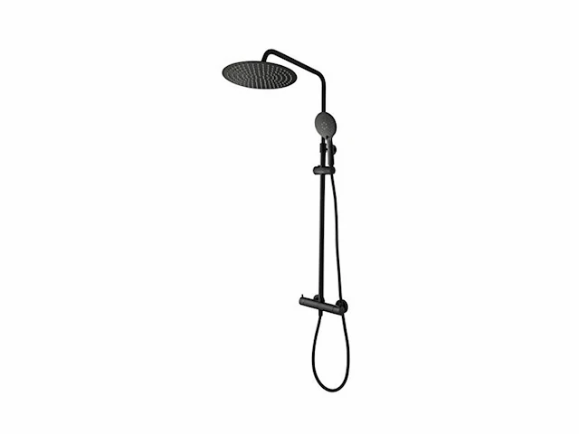 Splash regendoucheset twiss, 30 x 84.7 x 55.2 cm zwart - afbeelding 1 van  2