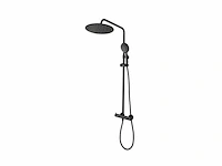 Splash regendoucheset twiss, 30 x 84.7 x 55.2 cm zwart - afbeelding 1 van  2