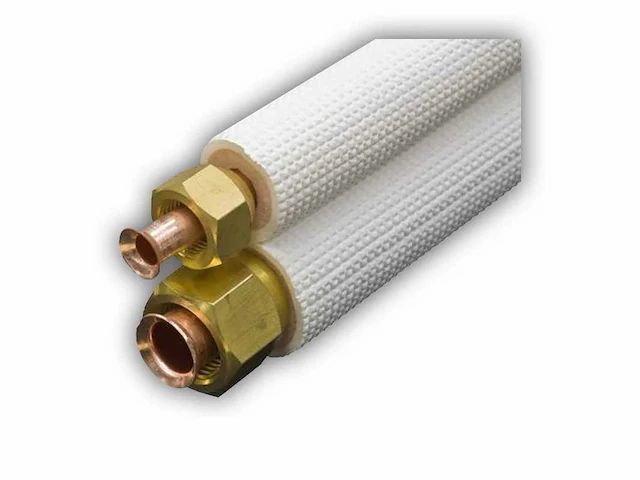Splitfix koelleiding duo geïsoleerd 1/4-1/2 + 4x flarekop rol a 2,5m (10x) - afbeelding 7 van  7