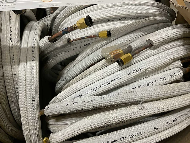 Splitfix koelleiding duo geïsoleerd 1/4-1/2 + 4x flarekop rol a 2,5m (50x) - afbeelding 8 van  8