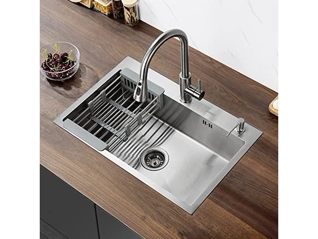 Spoelbak rvs 68 x 45 cm - afbeelding 5 van  5