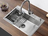 Spoelbak rvs 68 x 45 cm - afbeelding 5 van  5