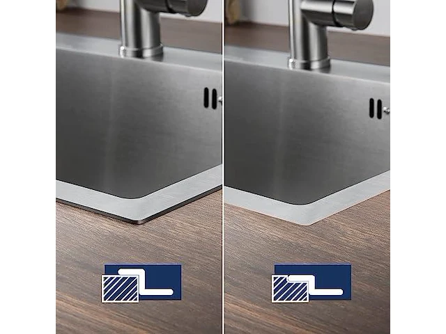 Spoelbak rvs 68 x 45 cm - afbeelding 3 van  5