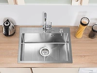 Spoelbak rvs304 geborsteld 55 x 45 x 19 cm - afbeelding 2 van  5