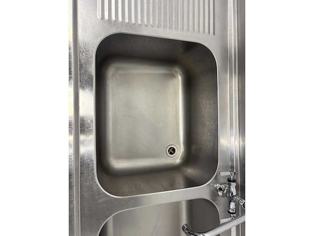 Spoeltafel met dubbele wasbak - afbeelding 3 van  9