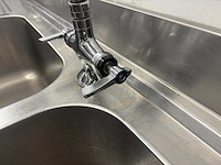 Spoeltafel met dubbele wasbak - afbeelding 6 van  9