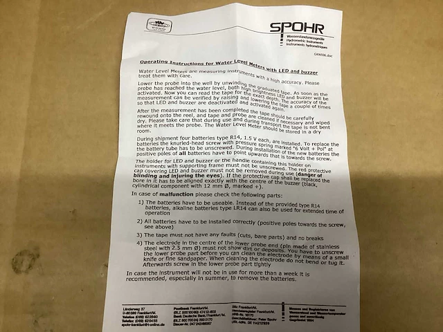 Spohr 737 zuur en diepte meter - afbeelding 4 van  6