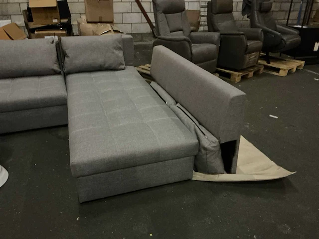 Spot hoekbank met slaap- en opbergfunctie - afbeelding 3 van  5